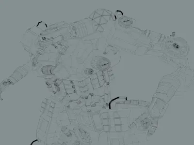 robot warmachine 3D model
