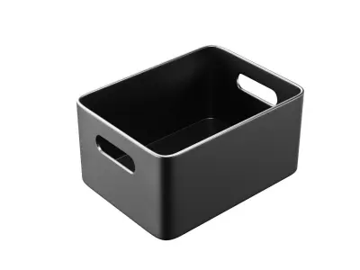 Metal Storage Bin Free 3D model