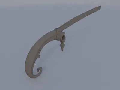 Eagle-Claw Curtain Holders 3D model