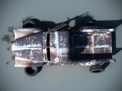 Car Wreck 3D model