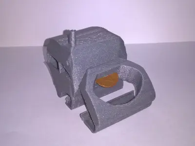 Truckapsuleur steam locomotive 3D print model