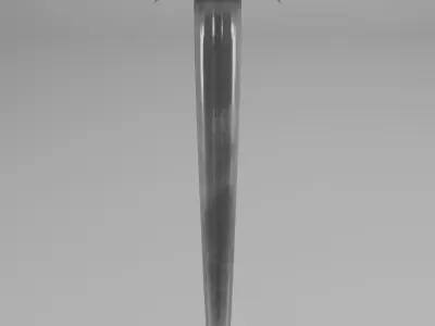 short sword from Europe Low-poly 3D model