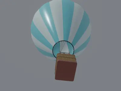 Hot Air Balloon 3D model 3