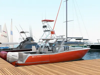 25 Yacht and Boats models collection 3D model