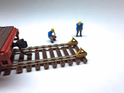 N Scale Wheel Bumper Free 3D model