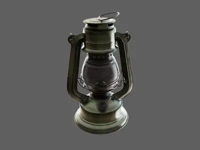 Oil Lamp  Low-poly 3D model