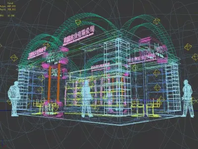 Exhibition - Area - 9X6-3DMAX2009-054 3D model