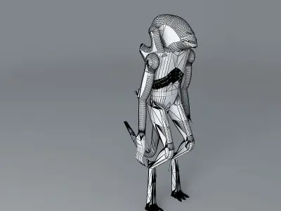 Pumpkin head monster Free 3D model