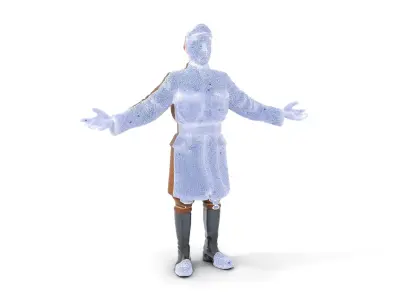 World War Soldier Rigged and Animated D Model Low-poly 3D model