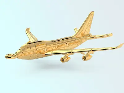 Boing 747 Pendant 3D print model