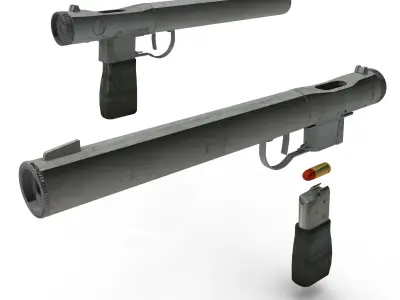 WelRod superb suppressor single shot pistol for SOE 3D model