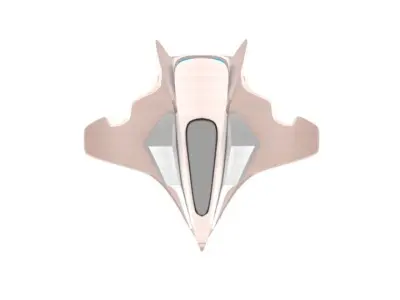 Spaceship for fight 3D model