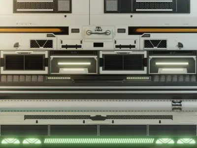Sci-fi trimsheet Texture