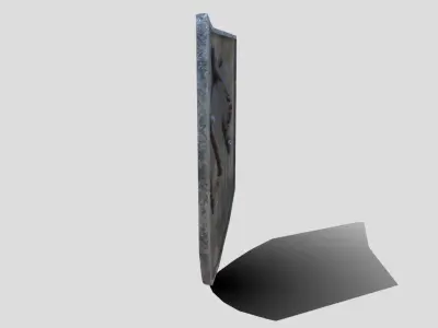 Medieval Heater Shield Low-poly 3D model