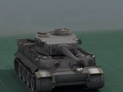 Panzer VI Tiger Tank 3D model