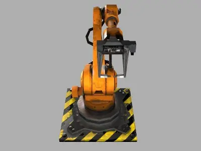 Robot Arm Low-poly 3D model get