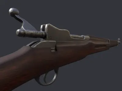 M1917 Enfield Low-poly 3D model