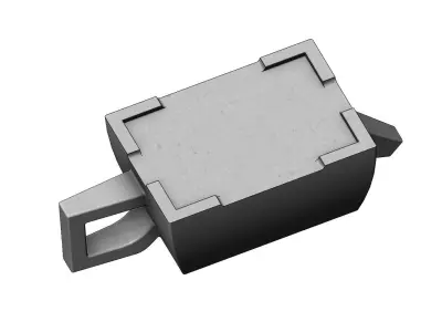 Traditional rectangular tea pot 3D print model