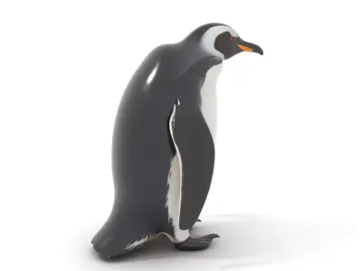 Realistic Emperor Penguin model pack Low-poly 3D model