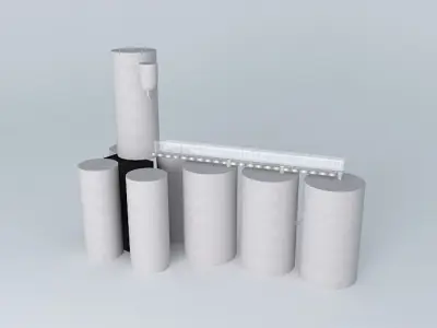 TMO Silos Karaman Free 3D model
