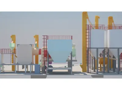 FATORY CEMENT 3D model