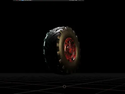 Unleash Your Off-Road Beast with OFFROADING TIRE  3D model