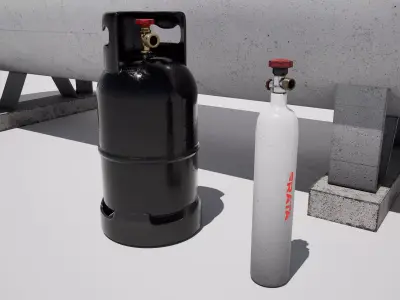 Gas Tank Props 3D model