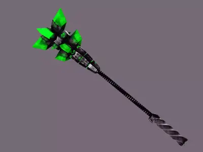 Riftforged Battle Armor Magic Mace Realistic GameReady 3D Low-poly 3D model