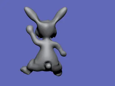 Bunny jumping 3D model
