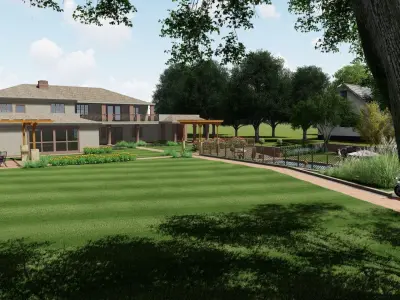 Belgrade yard garden Free 3D model