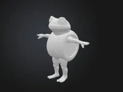 Boneca ambalabu Low-poly 3D model