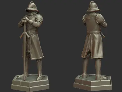 Pawn Chess Piece - 3D print miniature model 3D print model