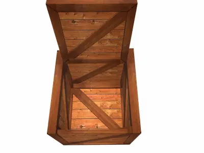 Crate Free low-poly 3D model