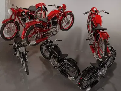 motorcycle dirt bike   off-road motorcycle racing bike 3D model