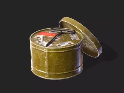 DM-11 Smoke Bomb Game ready PBR Low-poly 3D model