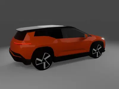 Fisker Ocean  Low-poly 3D model