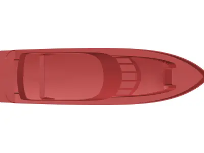 21m steel pleasure boat 3D model