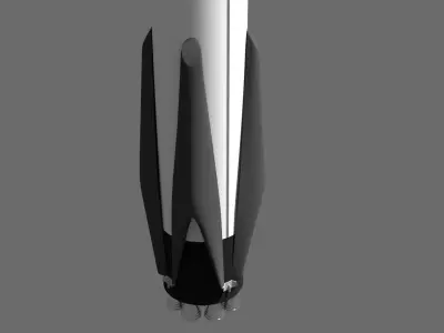 Flacon 9 inspired Rocket Free 3D model