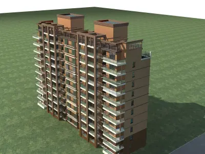 High-Rise Residential 3D model 3