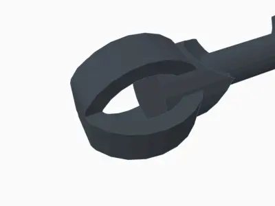 low poly battle axe for game Free low-poly 3D model
