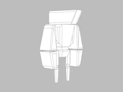 Kevin the robot Low-poly 3D model