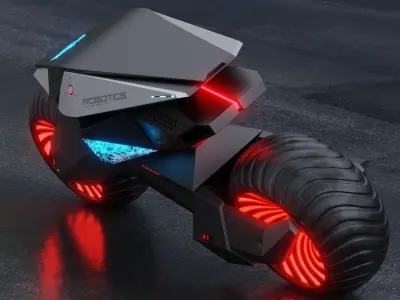 Motorcycle Robot 3D model order