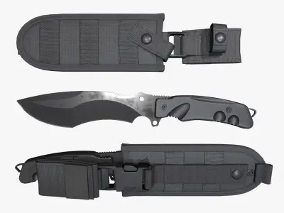 Knife Parus Low-poly 3D model