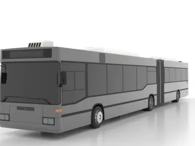 Mercedes-Benz O405GNU Low Low-poly 3D model