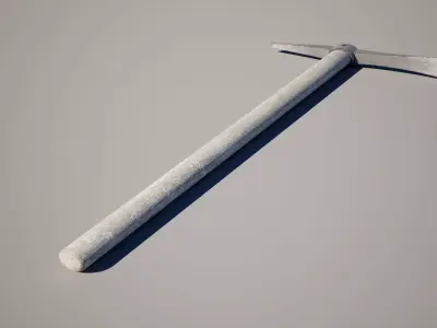  Pickaxe Low-poly 3D model