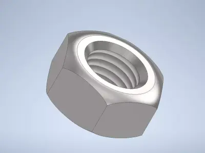 Bjursta Table Nut IKEA Part 100712 3D model