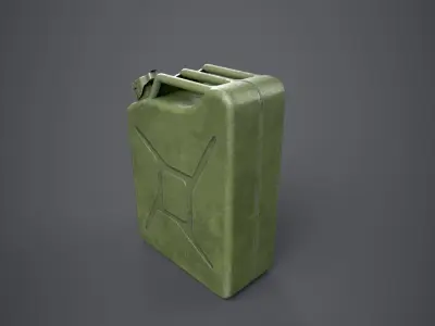 Jerry Can Low-poly 3D model get