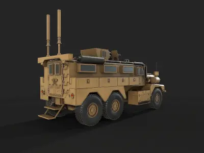 Cougar MRAP 6X6 Low-poly 3D model