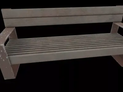 urban bench 3D model