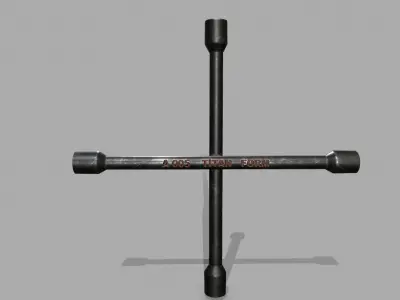 Lug Wrench Low-poly 3D model purchase